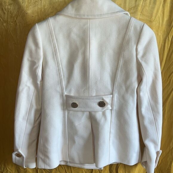 Tory Burch Bernadine Wool Blend Peacoat Button Jacket 48131588 SHELL/IVORY 0 - Picture 6 of 10